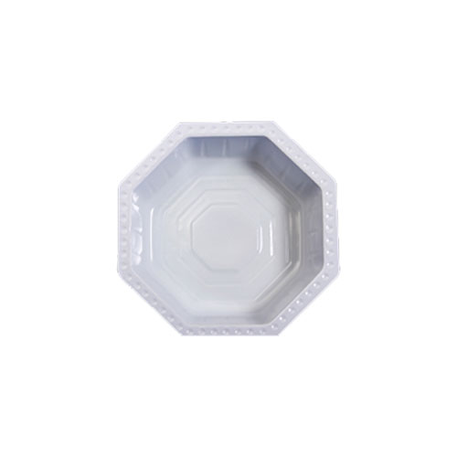 Disposable Plastic Bowls for Serving Curry, Angle Round Shape