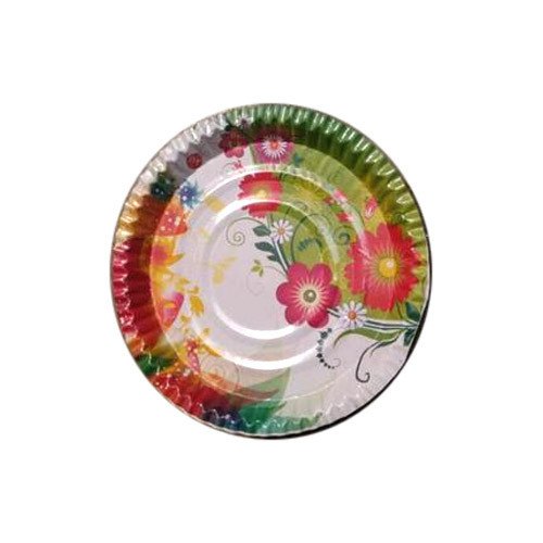 Disposable Paper Plates for Sweet services, Flower Printed