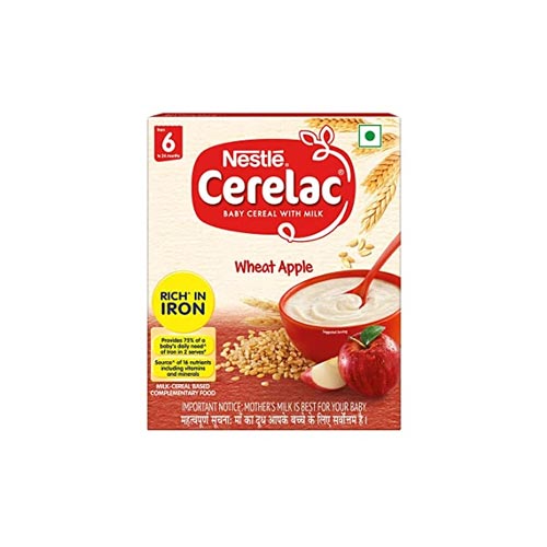 Nestle Cerelac Wheat  Apple, From 6 to 24 Months