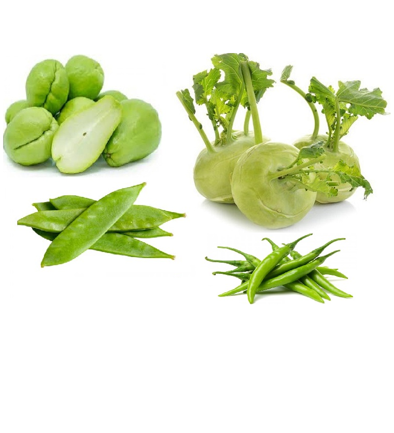(Squash 3Kg + Olkopi 1kg + Seem 500gm) Free Gift Green Chilli 100gm