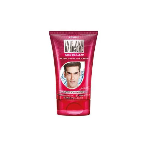 Emami Fair And Handsome Instant Fairness Fase Wash - For Men, Removes Oil, Dirt & Pollutants