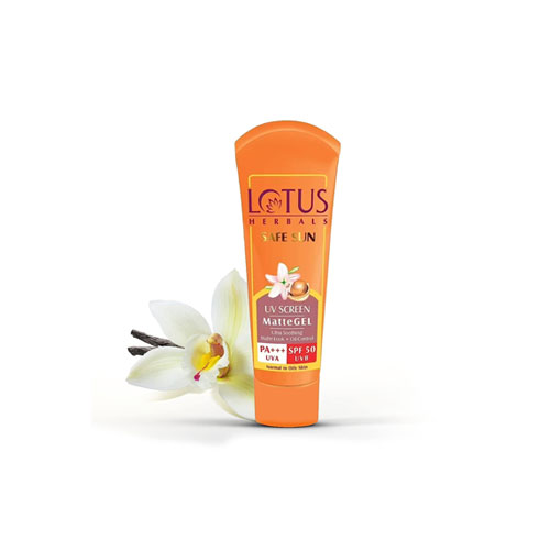 Lotus Herbals Safe Sun Matte Gel Sunscreen SPF 50 PA+++ , For Men & Women